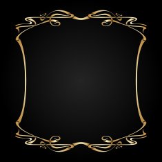 Vector art nouveau frame with space for text