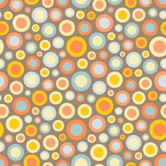 Seamless festive background from circles Vector Illustration