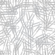 Seamless paper clips background vector