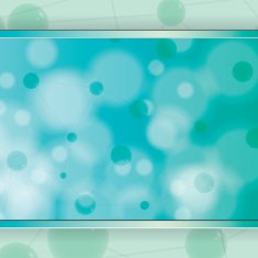 Molecule green blue background N2