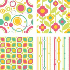 Seamless funky retro patterns N2