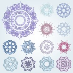 Set of arabic and ancient patterns