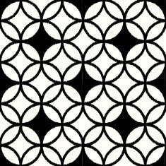 seamless circle mesh scribble pattern N3