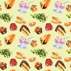 Seamless Dessert Pattern