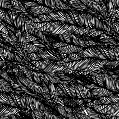 seamless pattern of feathers bird