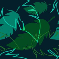 pattern with palm leaves