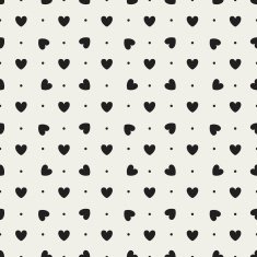 Pattern with cute hearts