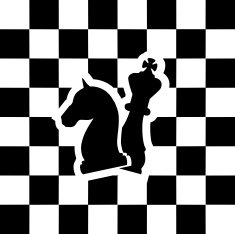 Chess background with chess icons vector