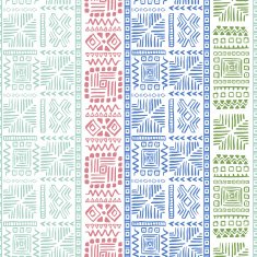 Abstract Seamless Pattern in Ethnic Style N36