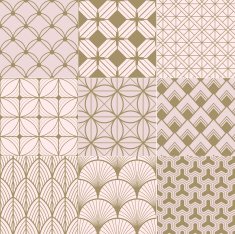seamless gold and pink geometric pattern
