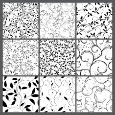 Set of abstract seamless patterns N29