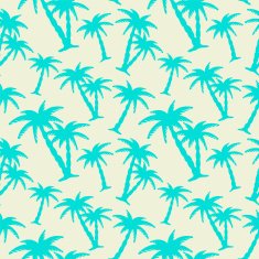 Seamless pattern with silhouettes coconut palm trees N4