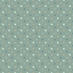 Seamless polka dot pattern in cold green gamut Vector illustrat