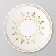 Vector gold decorative plate