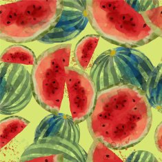 Watercolor fruits texture pattern