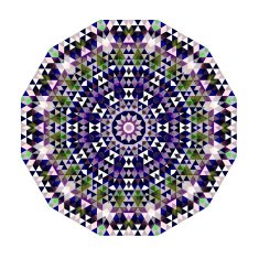 Triangular Ornamental Round Lace