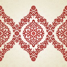 Vector seamless border in Eastern style N20