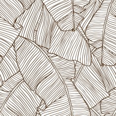 Vector illustration leaves of palm tree Seamless pattern N2