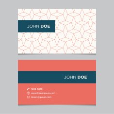 Business card template with background pattern 05 N2