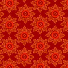 Colorful Henna mandala design