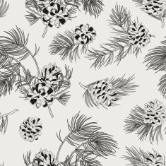 Pattern48Seamless pattern with pine cones