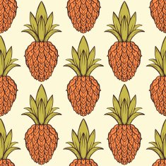 Seamless pattern with pineapples N8
