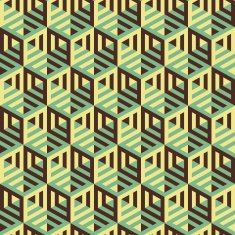 Hexagonal lines pattern Abstract 3d background