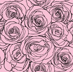 Seamless pattern with flowers rose N2