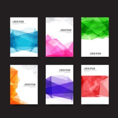 Abstract background - Set of simple light and clear geometry