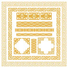 Chinese decorative frame N2