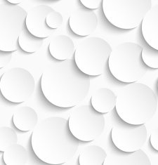 Seamless pattern of white circles with drop shadows