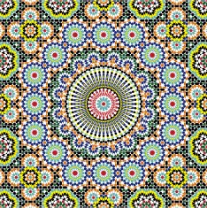 Meknes Complex Star Seamless Pattern