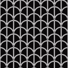 monochrome half circle pattern