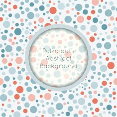 Polka dot seamless pattern with place for text N2