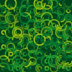 Jungle Geometric Circle Background Pattern