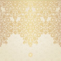 Vector vintage border in Eastern style