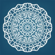Christmas decorative lace ornament