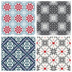 Scandinavian seamless pattern collection