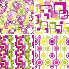 Bright seamless ornaments