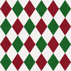 Seamless diamond glitter pattern on white paper