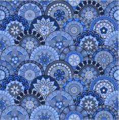 Seamless blue Pattern N5