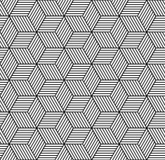 Seamless geometric pattern with cubes