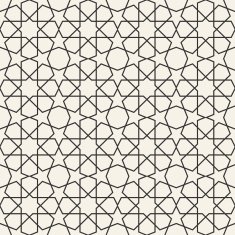 Abstract seamless geometric islamic wallpaper pattern N4