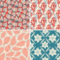 various floral patterns