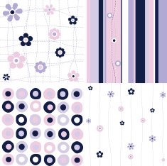 Four seamless patterns N5