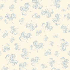 Pattern with leaves in pastel on light background N2