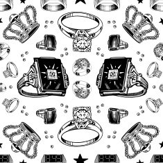 Close up Ring Crown Pattern