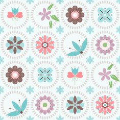 seamless flowers cool