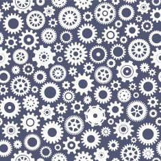 Seamless background with gears