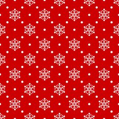 Red seamless snowflake pattern